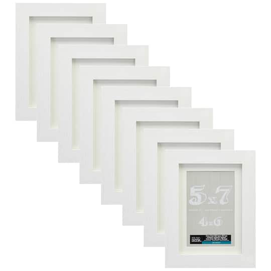 8 Pack: White Frame with Mat, Belmont by Studio Décor®